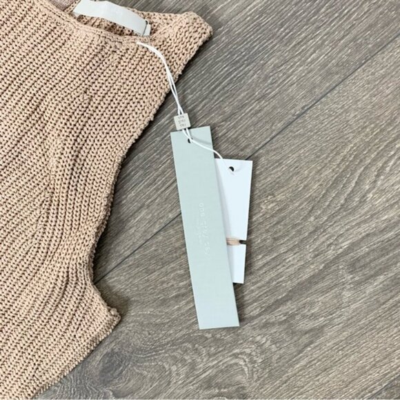 Anthropologie One Grey Day Victoria Top Sleeveless Knit Sweater Brown Latte XS - Picture 12 of 16